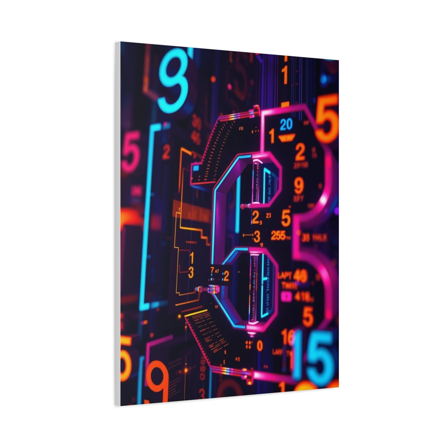 Elite Numbers Art Vision Wall Art & Canvas Print