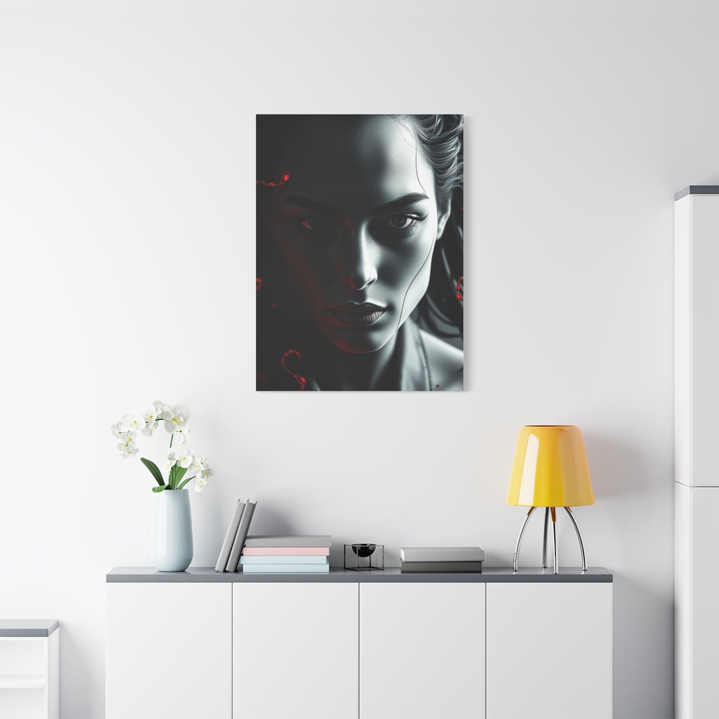 Black, White & Red Art Luxury Canvas Wall Art & Canvas Print