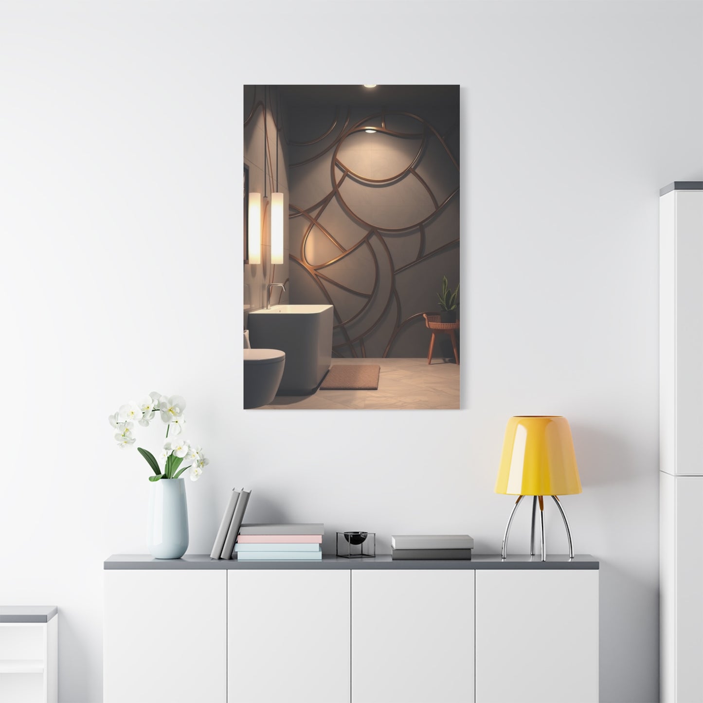 Tranquil Cascade Art Wall Art & Canvas Print