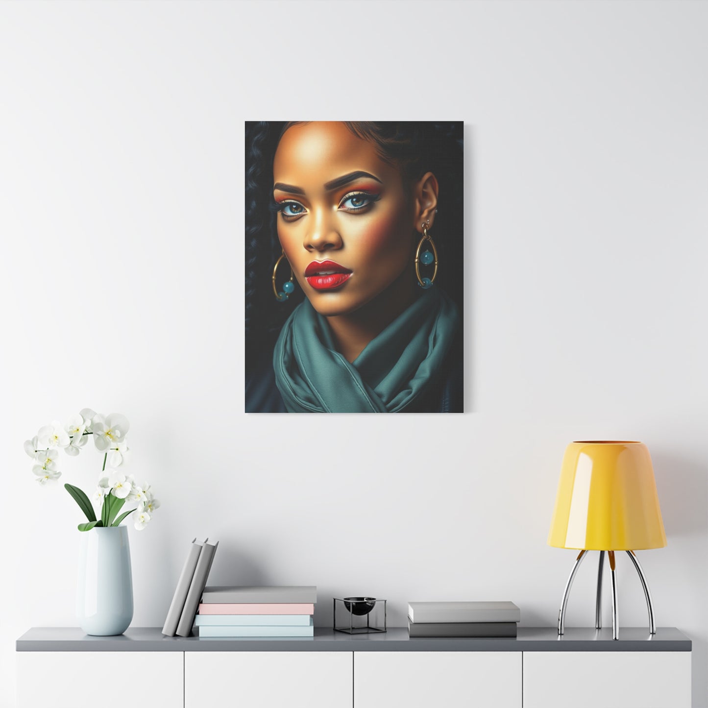 Rihannas Enchanting Aura Art Wall Art & Canvas Print