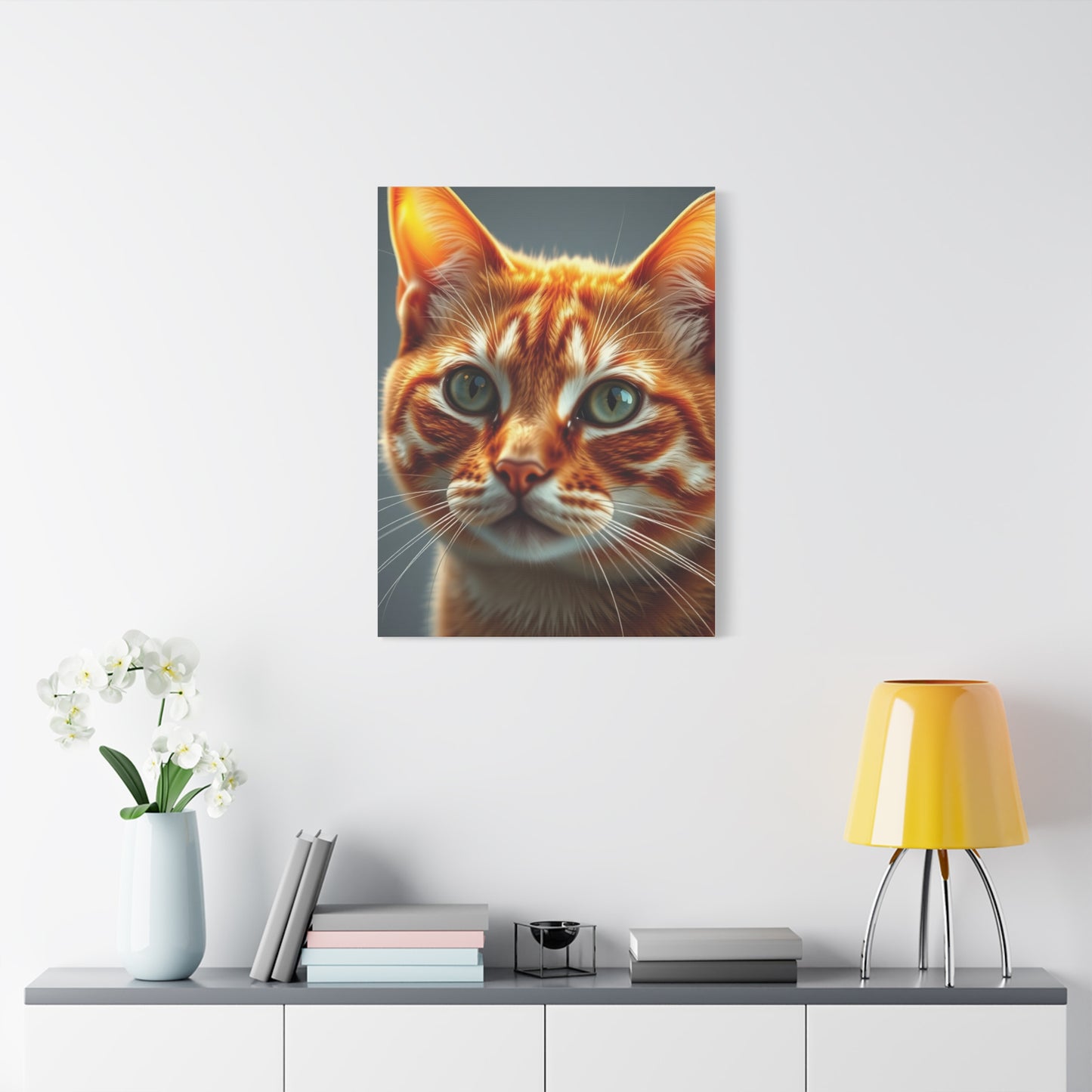 Masterpiece Orange Cat Art Vision Wall Art & Canvas Print