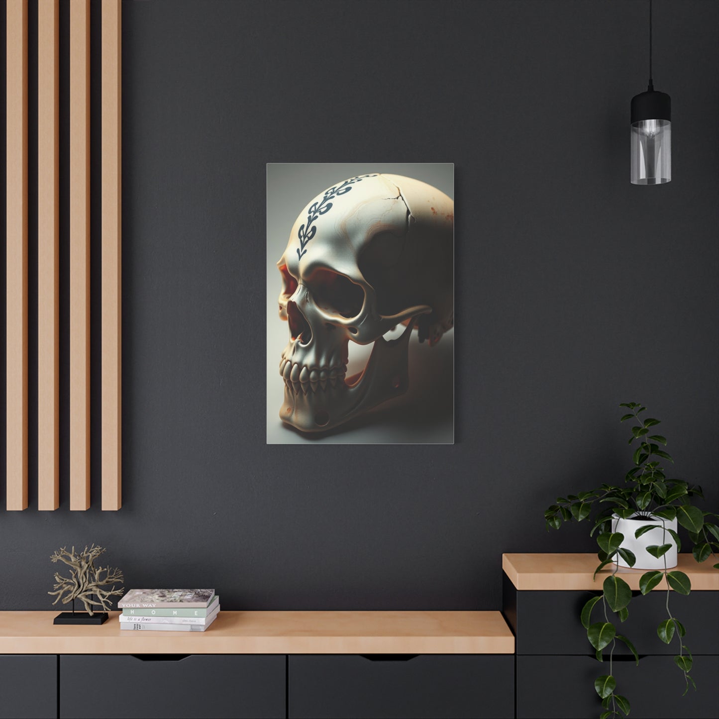Regal Cranium Canvas Wall Art & Canvas Print