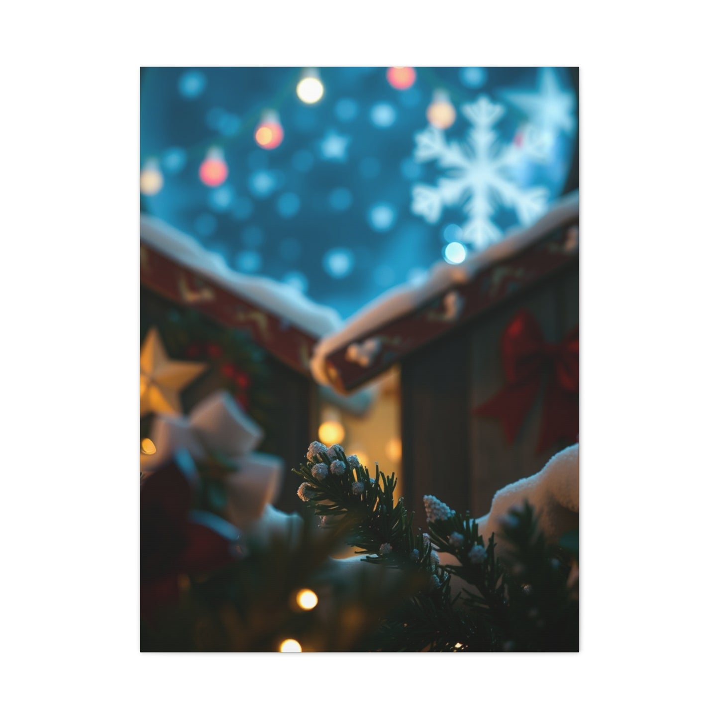 Enchanted Christmas Scene Wall Art & Canvas Print
