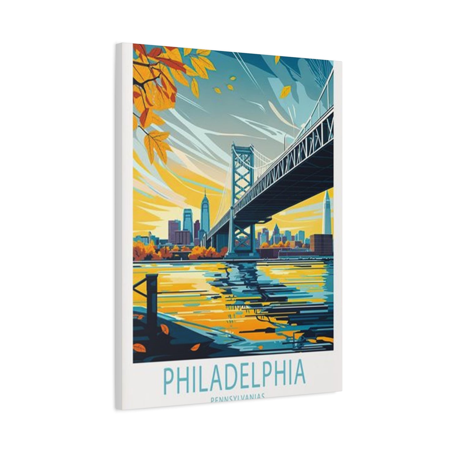 Steel Bridge Of Philadelphia Wall Art & Canvas Prints