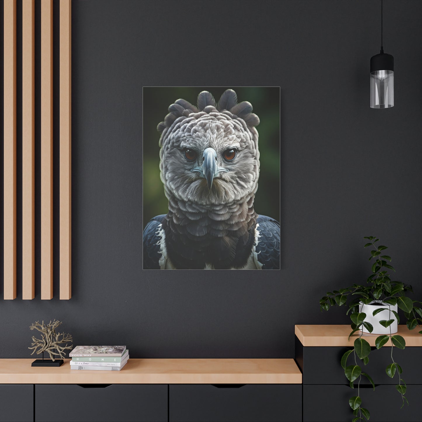 Regal Harpy Eagle Portrait Wall Art & Canvas Prints