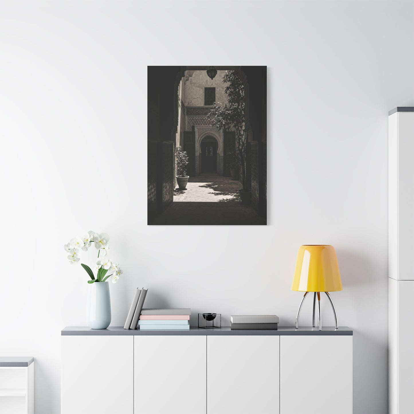 Moorish Courtyard Archway Light Wall Art & Canvas Prints