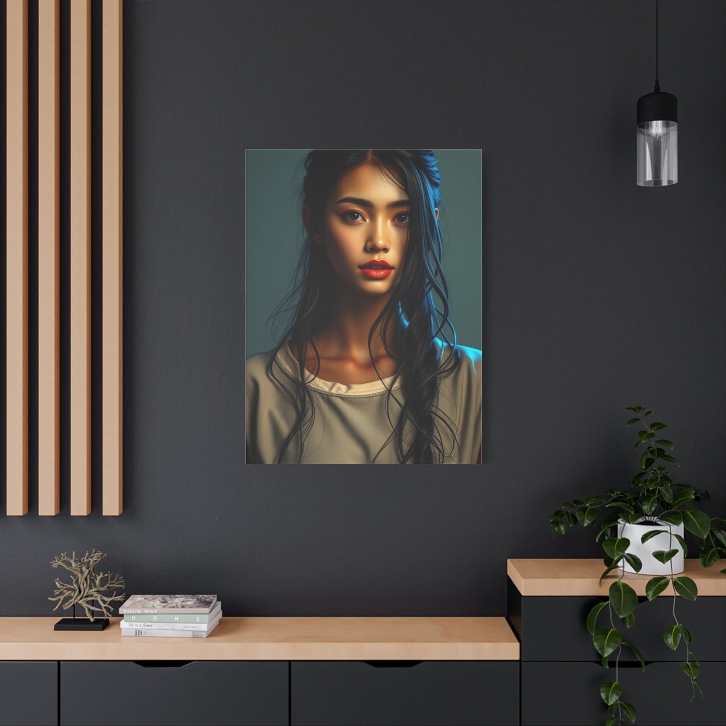 Whimsical Lady Masterpiece Wall Art & Canvas Print