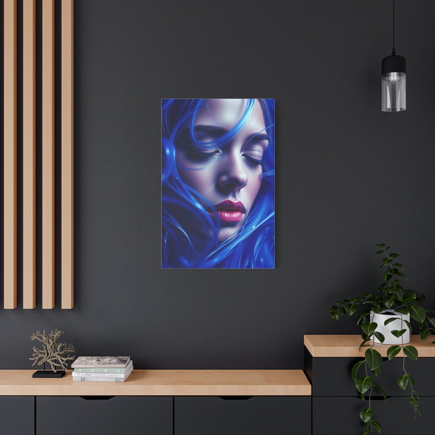 Supreme Blue Music Art Collection Wall Art & Canvas Print