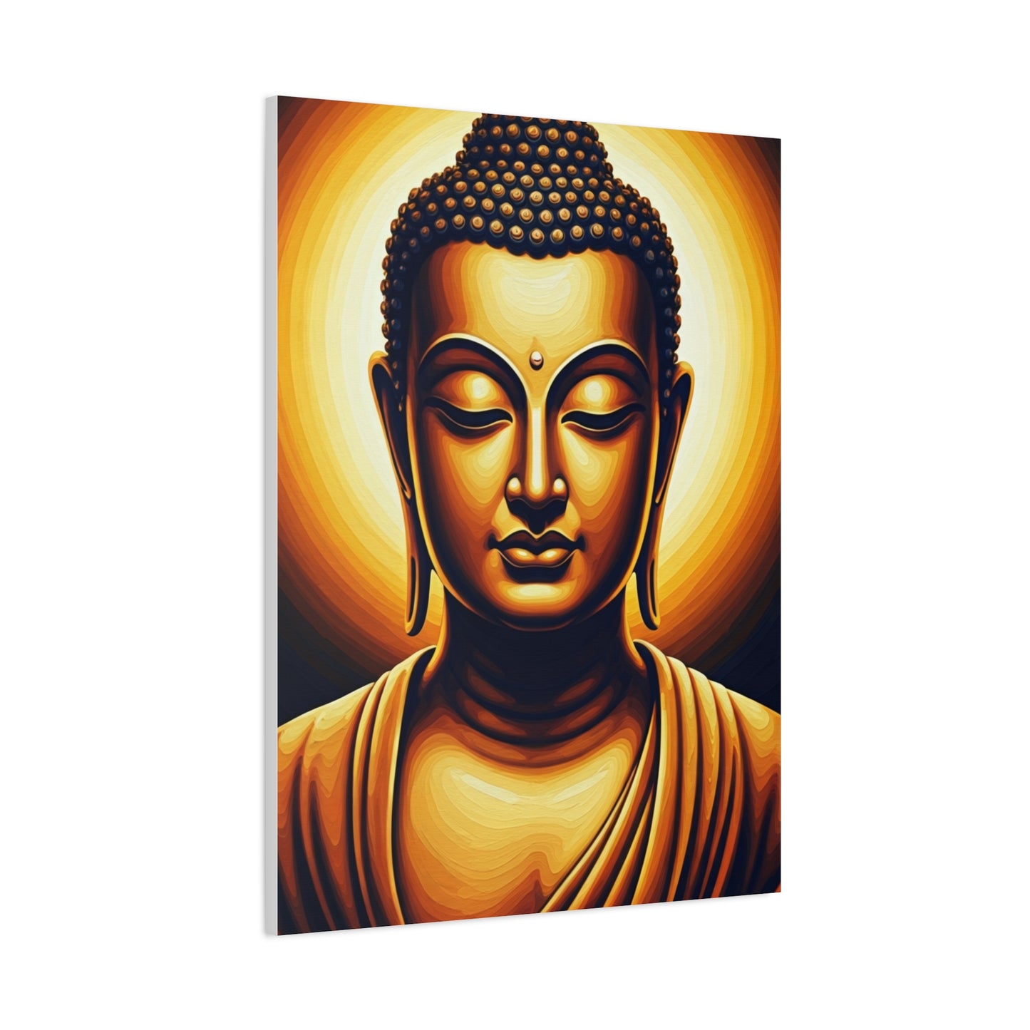 Golden Aura Buddha Meditation Wall Art & Canvas Prints