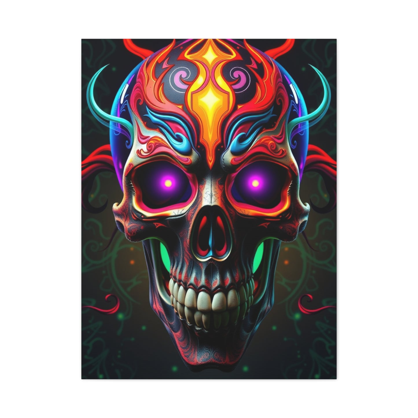 Luxury 3D Trippy Skull Art By Ali Gulec Art Collection Wall Art & Canvas Print