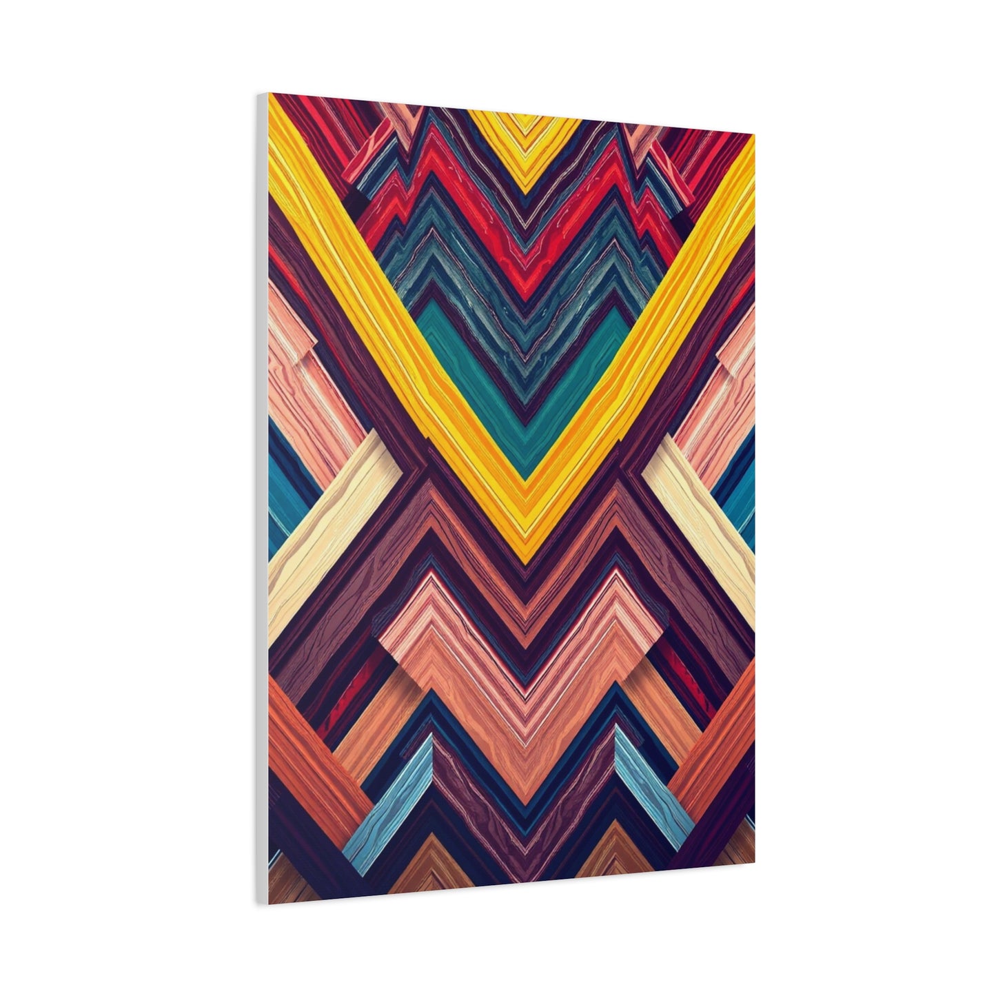 Elite Chevron Pattern Art Vision Wall Art & Canvas Print
