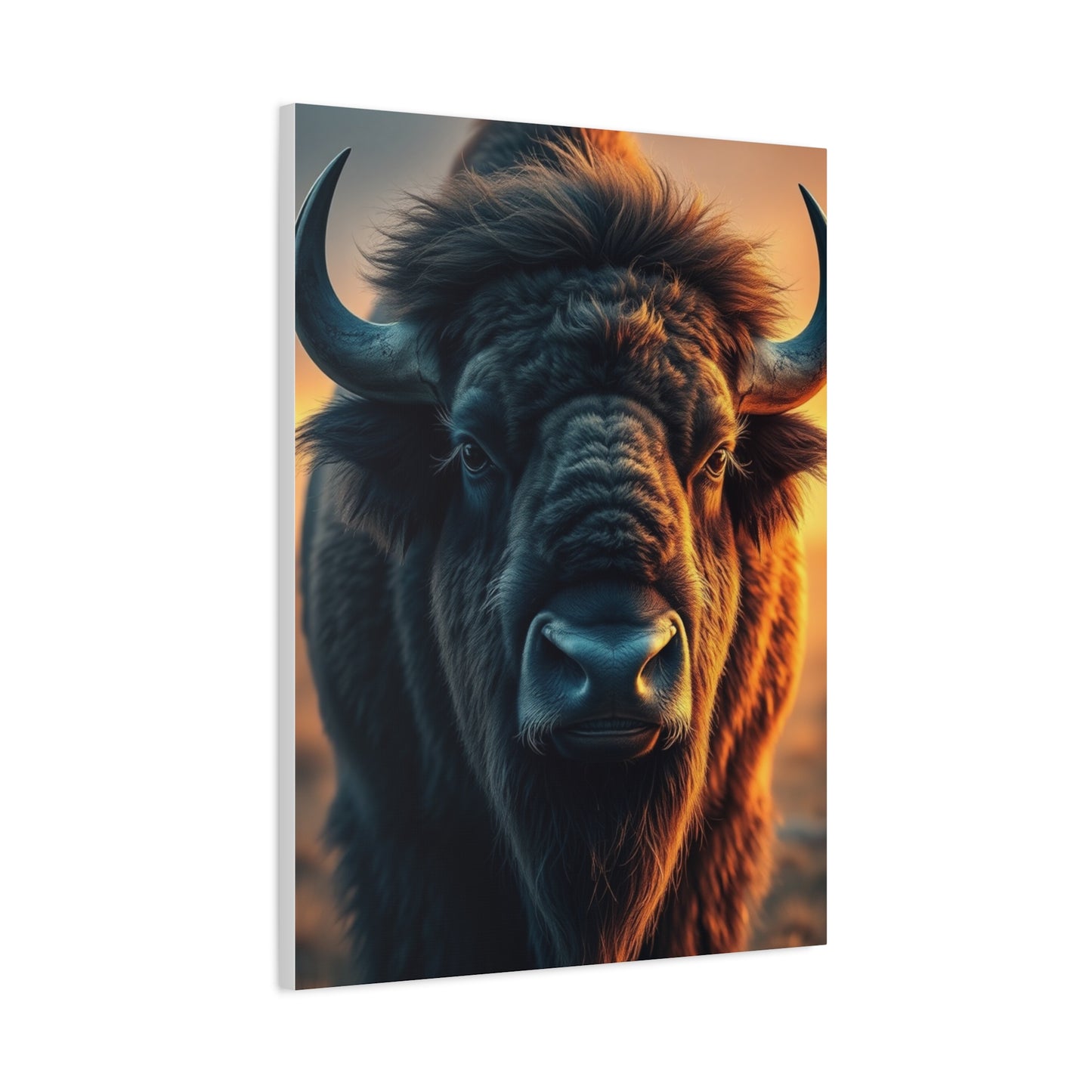 Bison Majesty Mural Wall Art & Canvas Print
