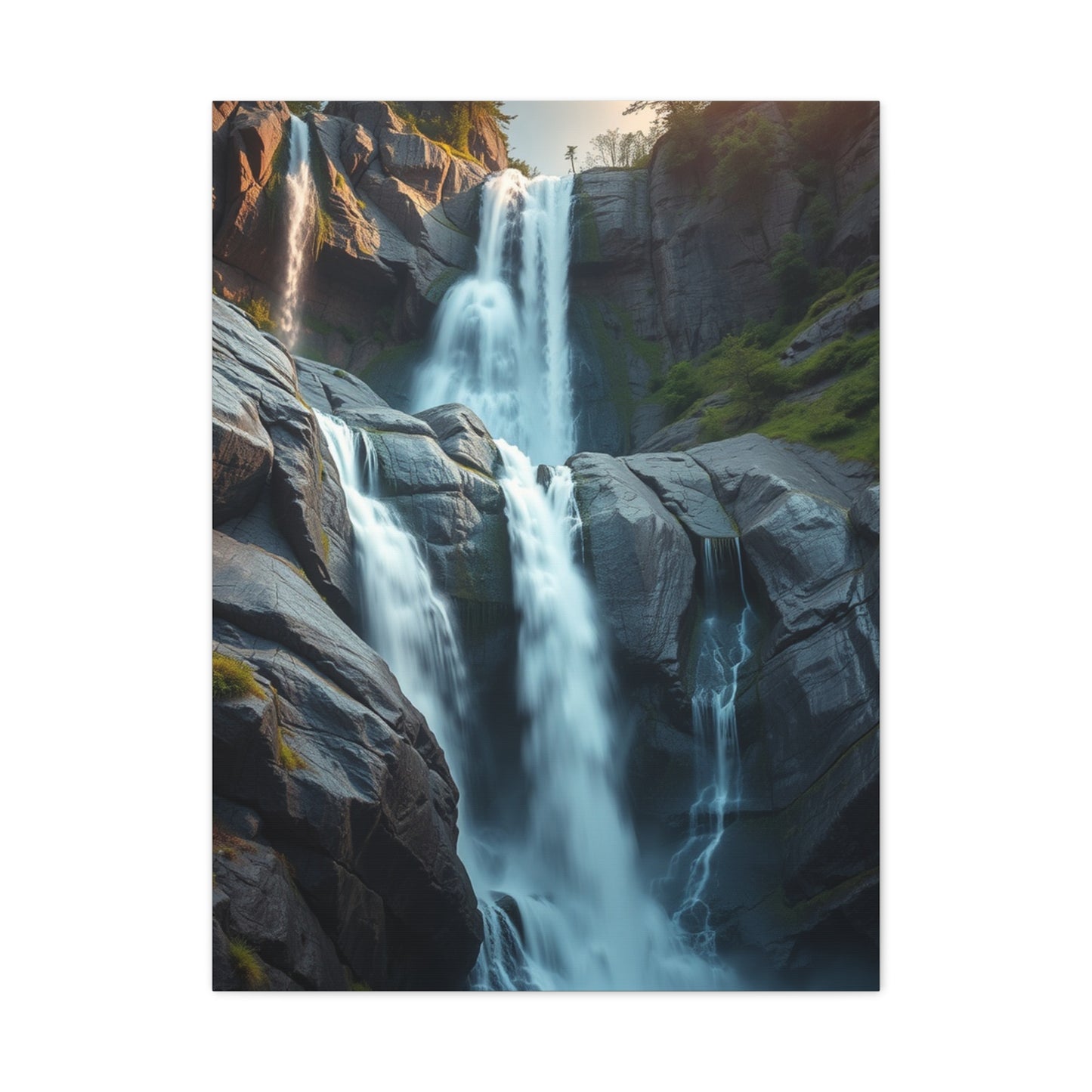 Sublime Cascade Abstraction Wall Art & Canvas Print