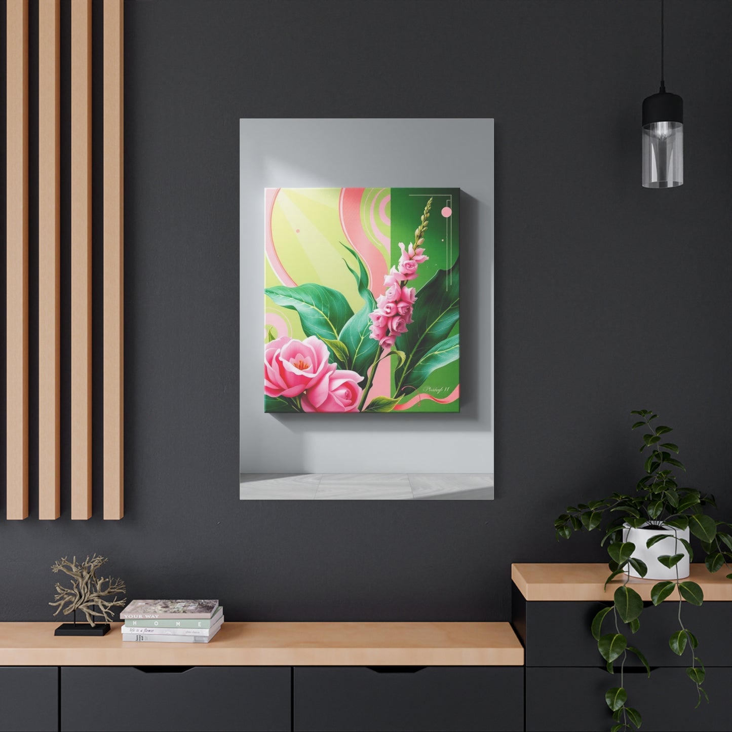 Green & Pink Canvas Art Supreme Gallery Wall Art & Canvas Print