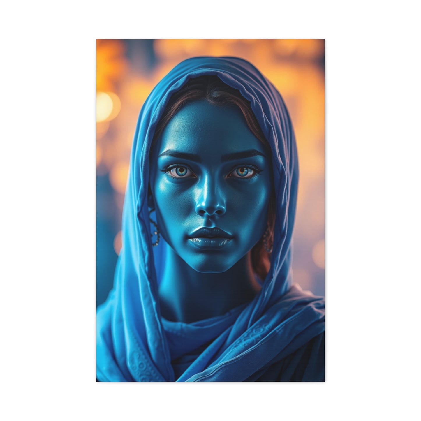 Celestial Azure Composition Wall Art & Canvas Print