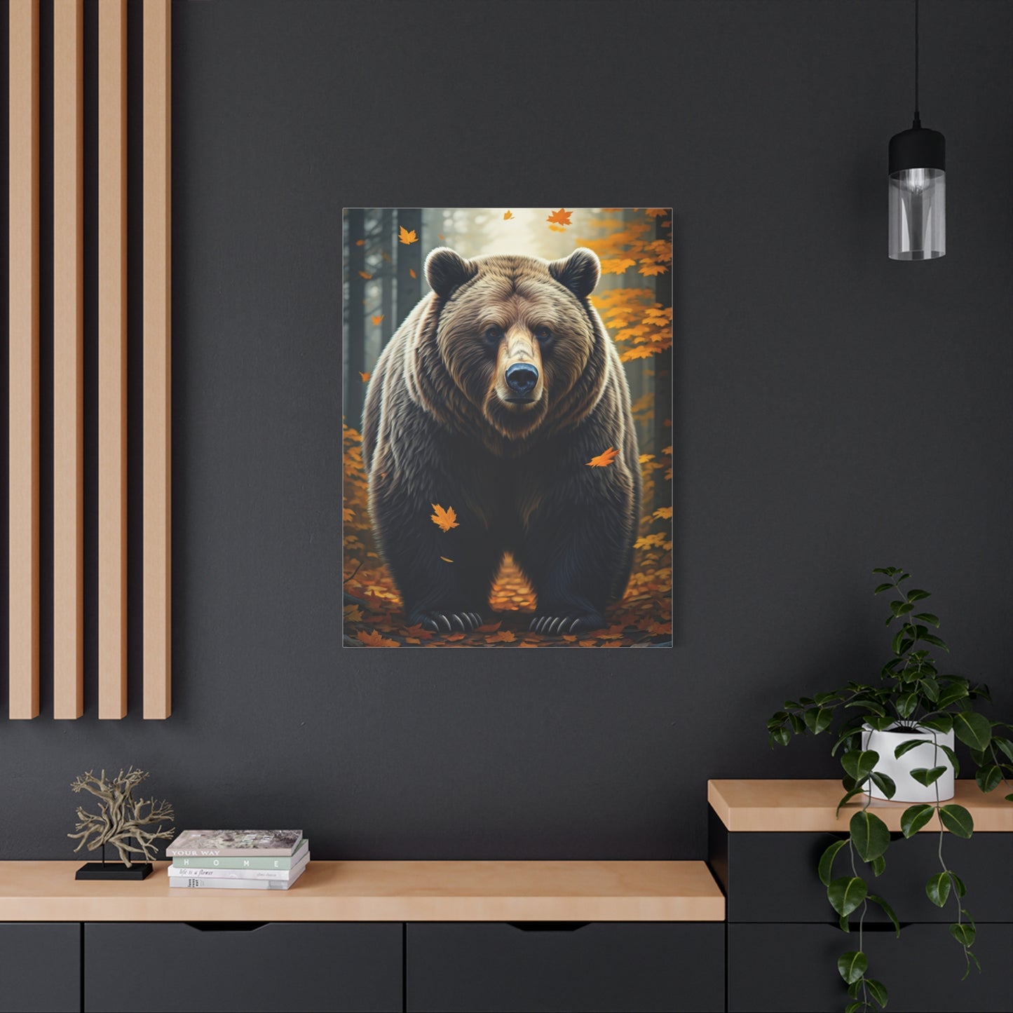 Autumn Forest Guardian Bear Wall Art & Canvas Prints