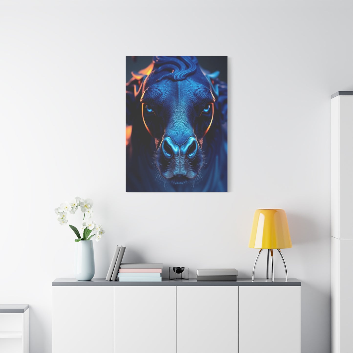 Supreme Navy Blue Art Collection Wall Art & Canvas Print