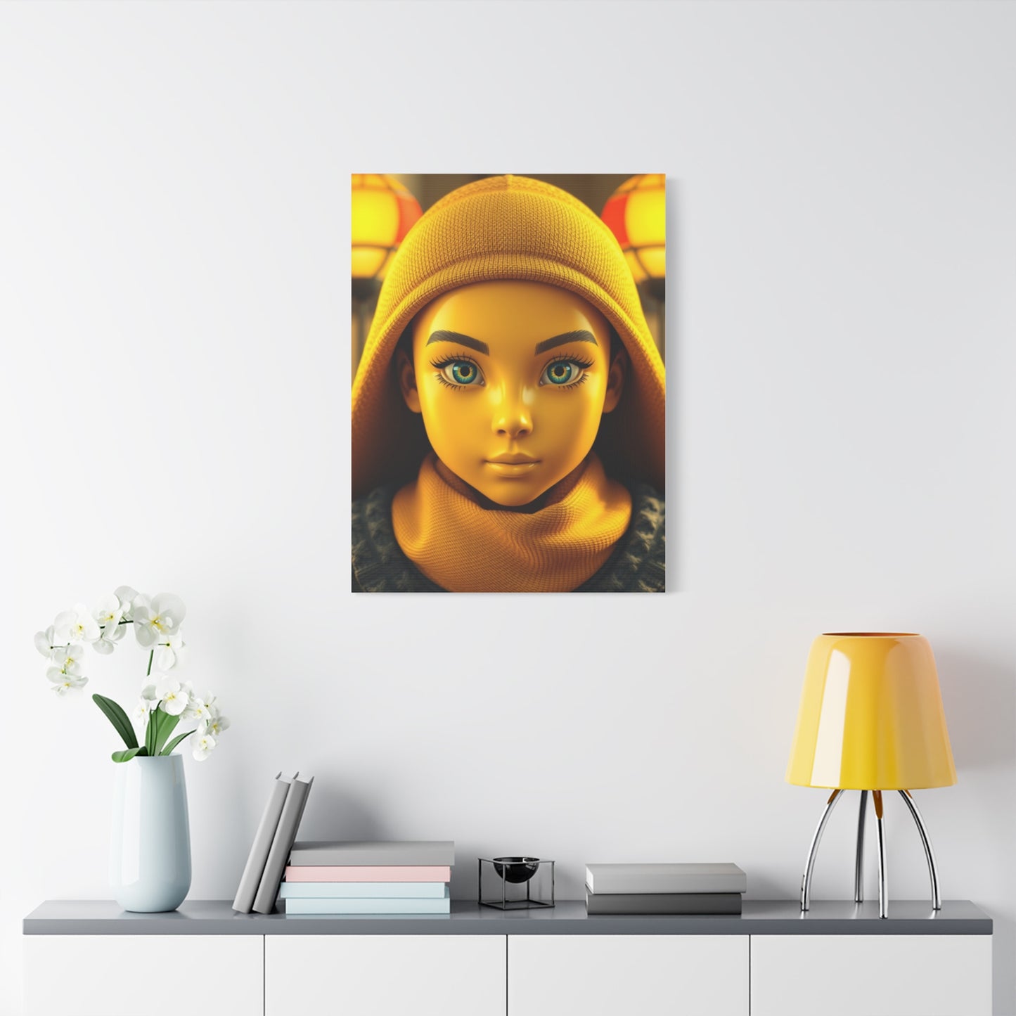 Radiant Ochre Tableau Wall Art & Canvas Print