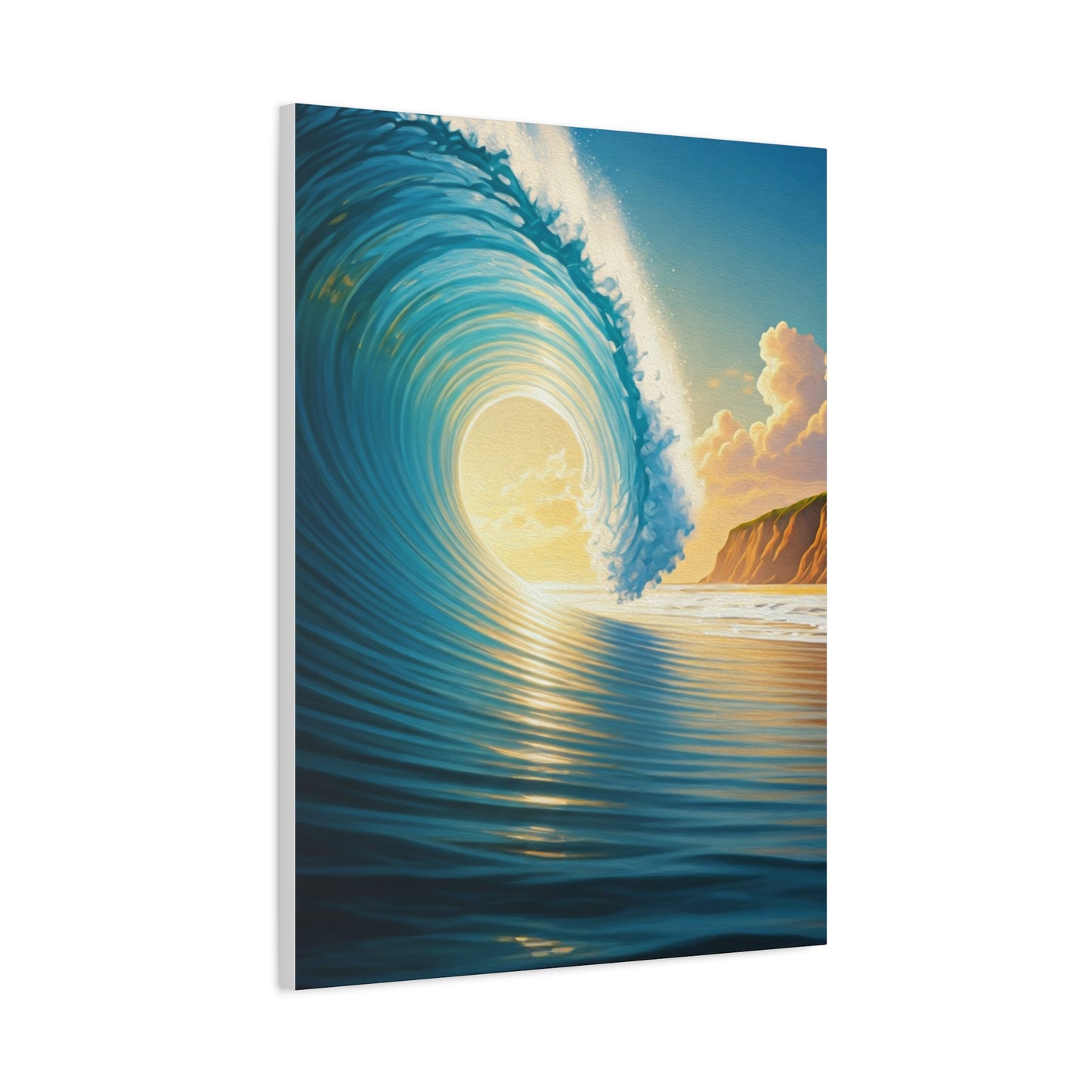 Sunset Tide Glow Coastal Wall Art & Canvas Prints