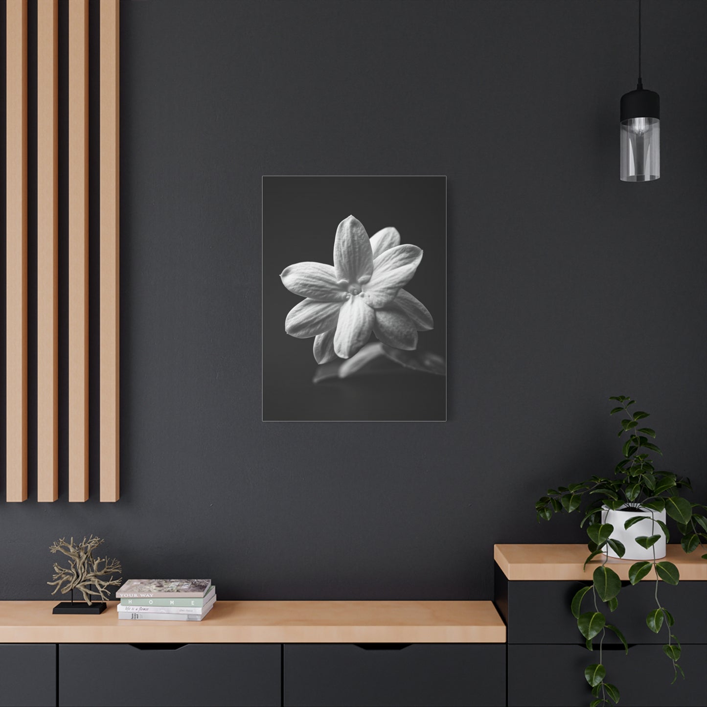 Midnight Jasmine Bloom Wall Art & Canvas Prints