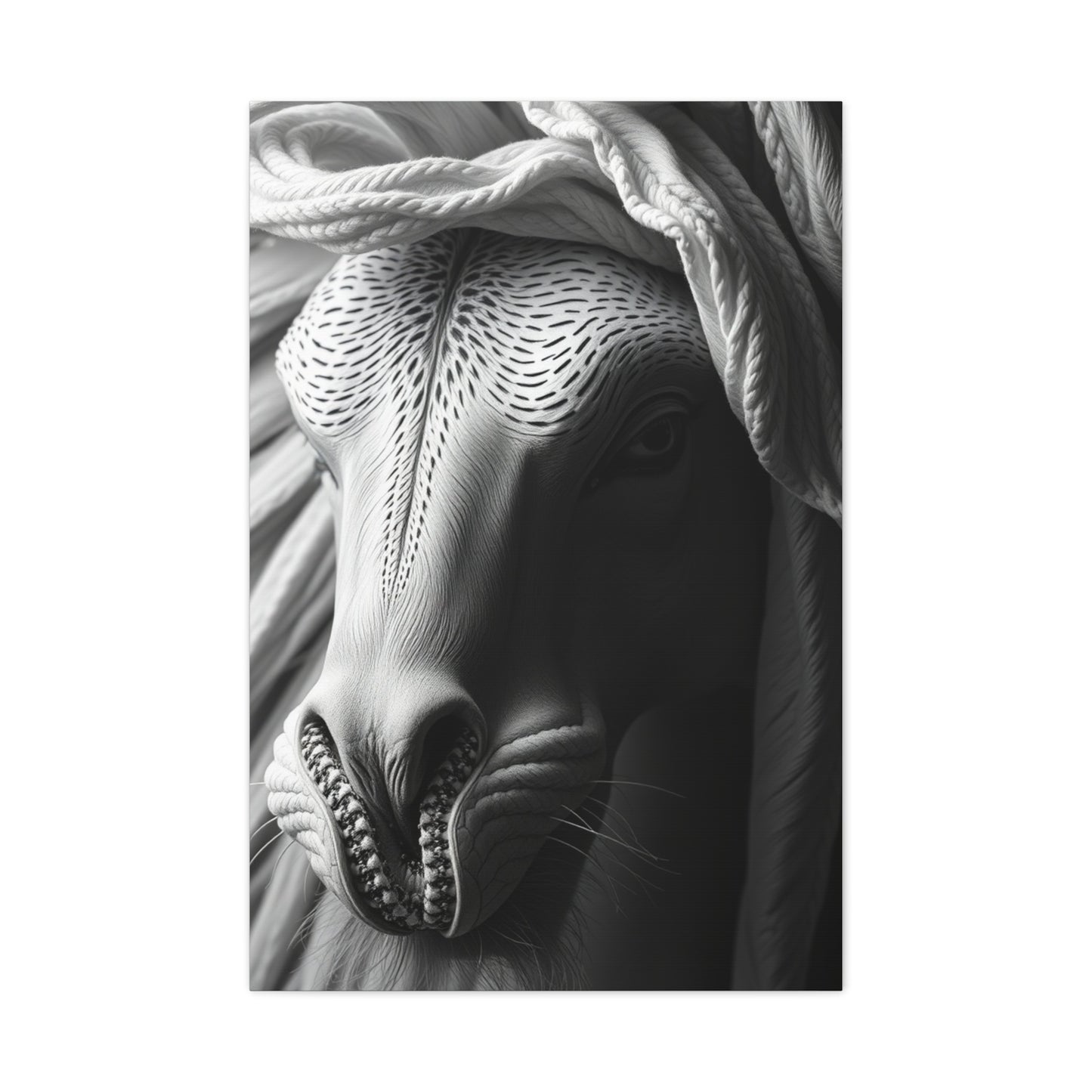 Luxe Noir Blanc Canvas Wall Art & Canvas Print
