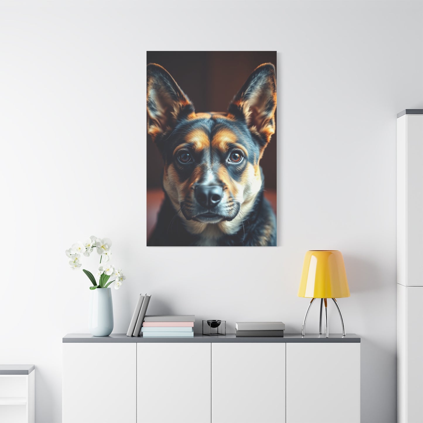 Supreme Black and Tan Art Collection Wall Art & Canvas Print
