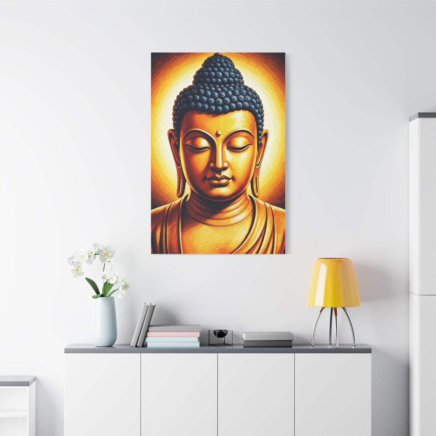 Divine Aura Buddha Portrait Wall Art & Canvas Prints