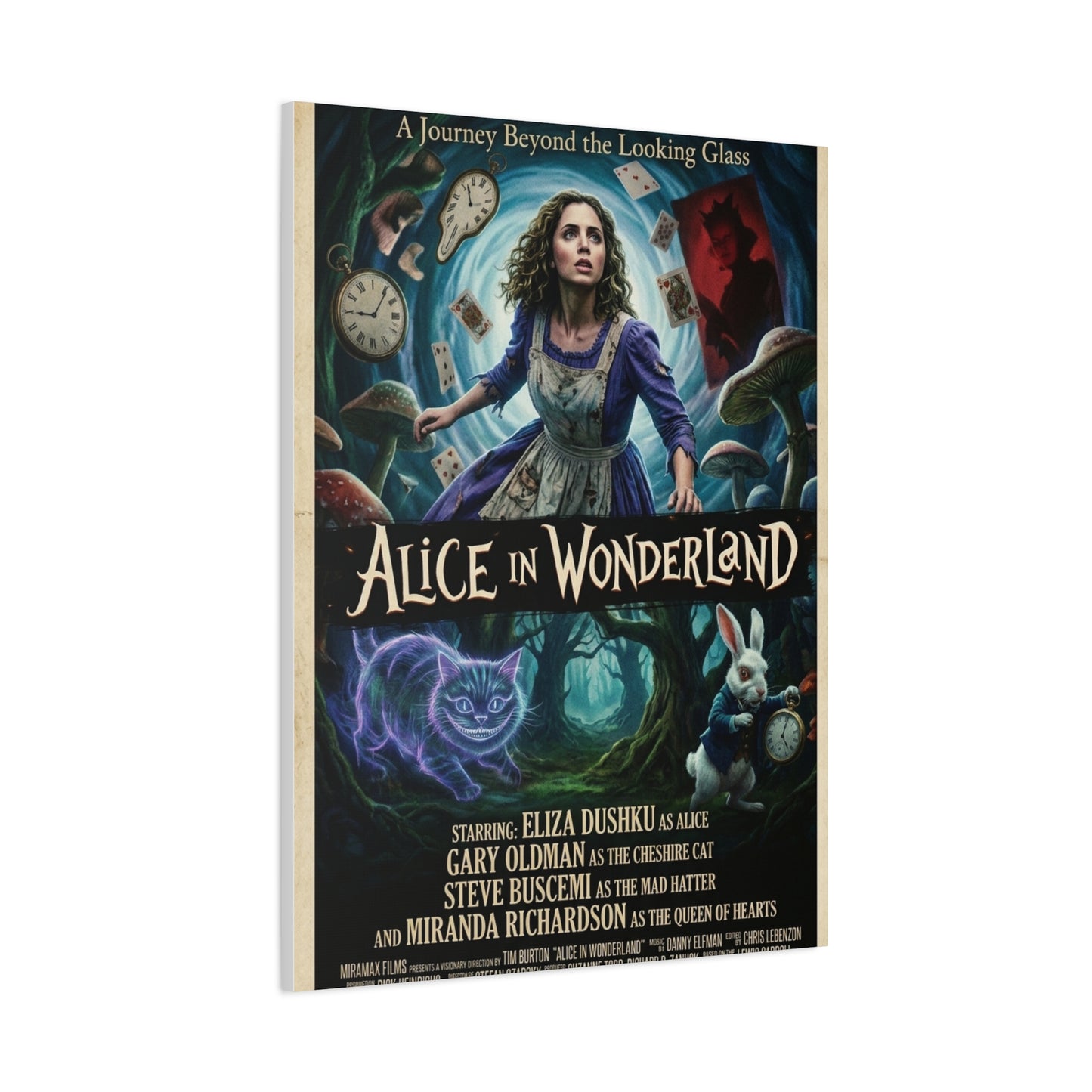 Alice in Wonderland Movie Poster Wall Art & Canvas Print