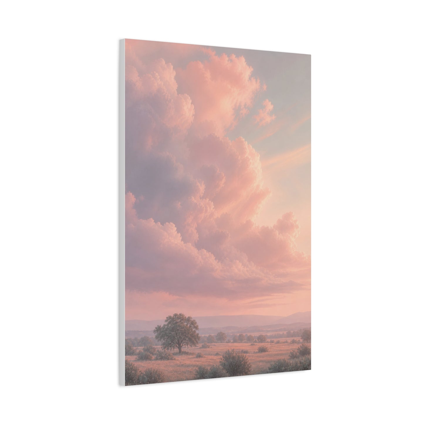 Blush Cloudscape Landscape Wall Art & Canvas Print