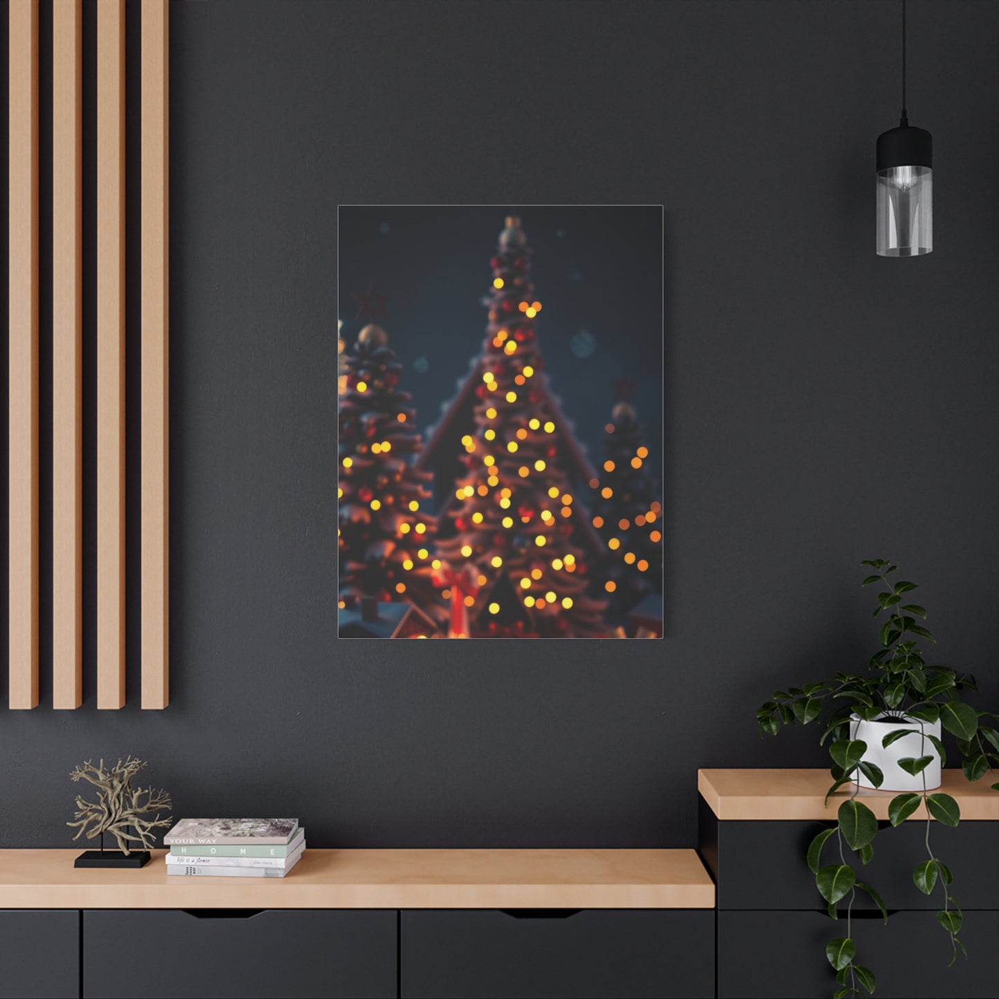 Vision Black Christmas Art Art Wall Art & Canvas Print