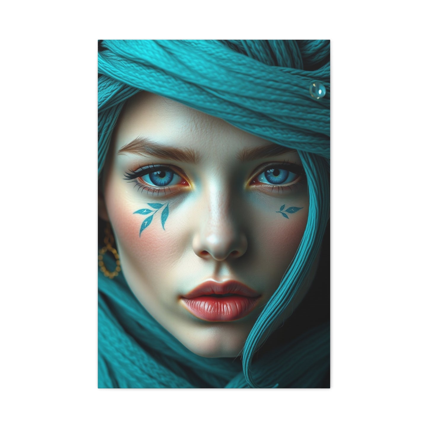 Turquoise Whisper Tapestry wall art & canvas print