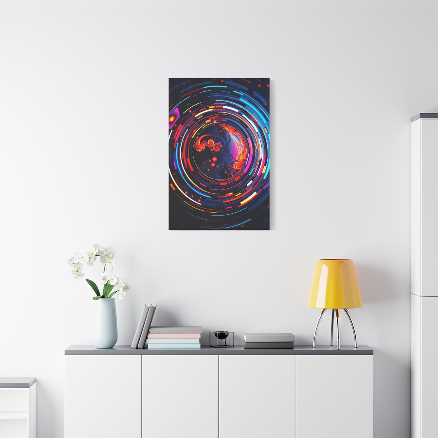 Vision Circular Abstract Art Art Wall Art & Canvas Print