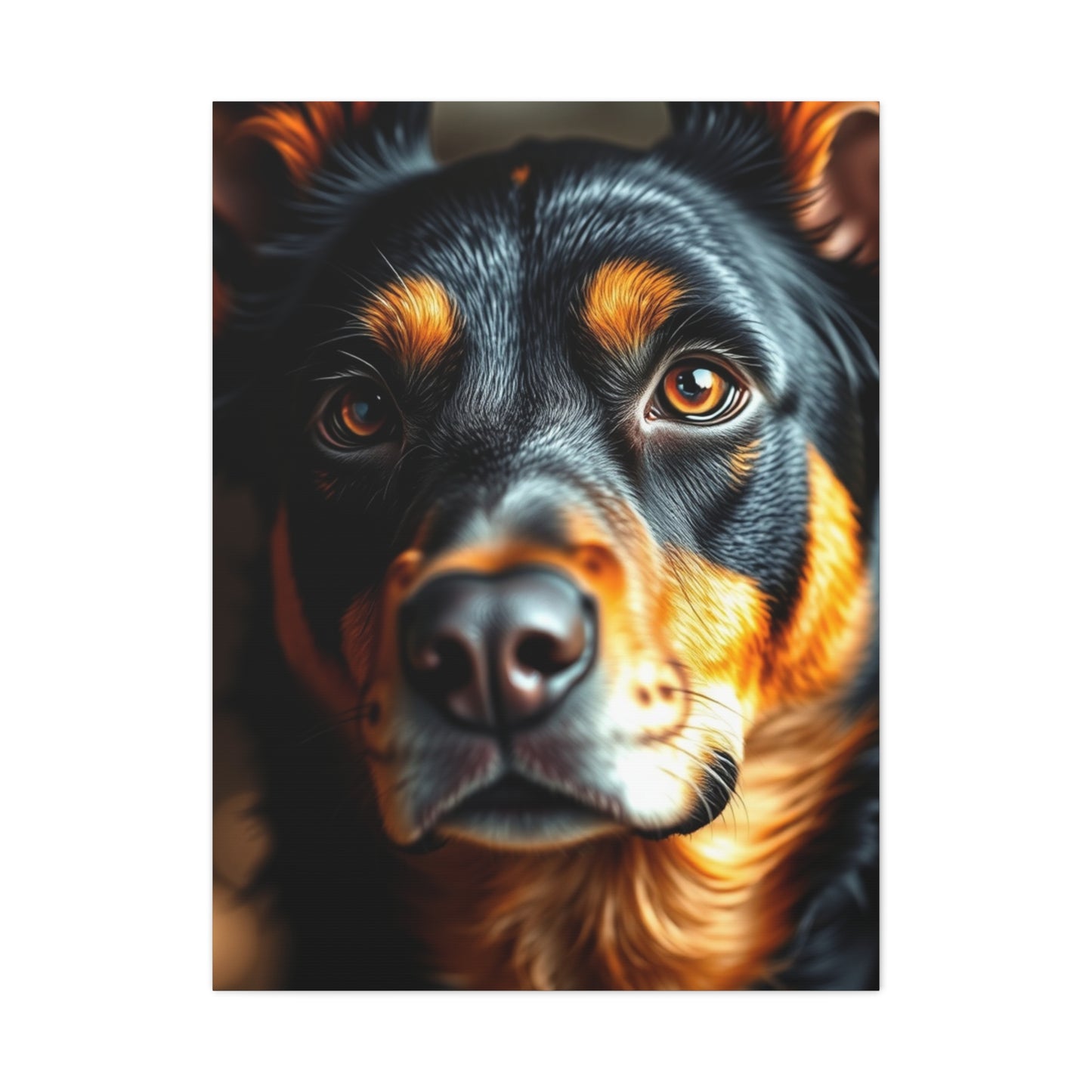 Black and Tan Art Refined Canvas Wall Art & Canvas Print