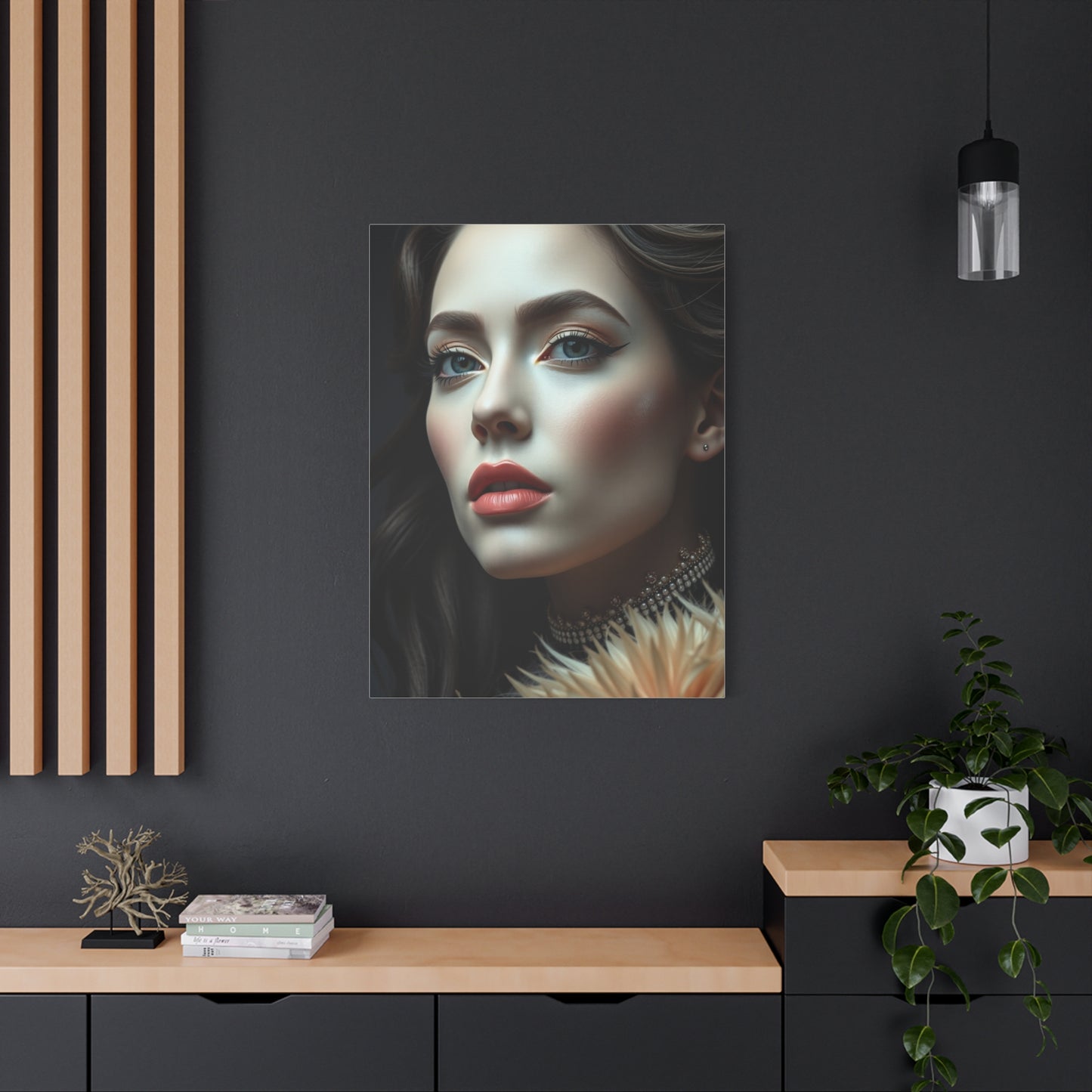 Black & Beige Art Refined Canvas Wall Art & Canvas Print