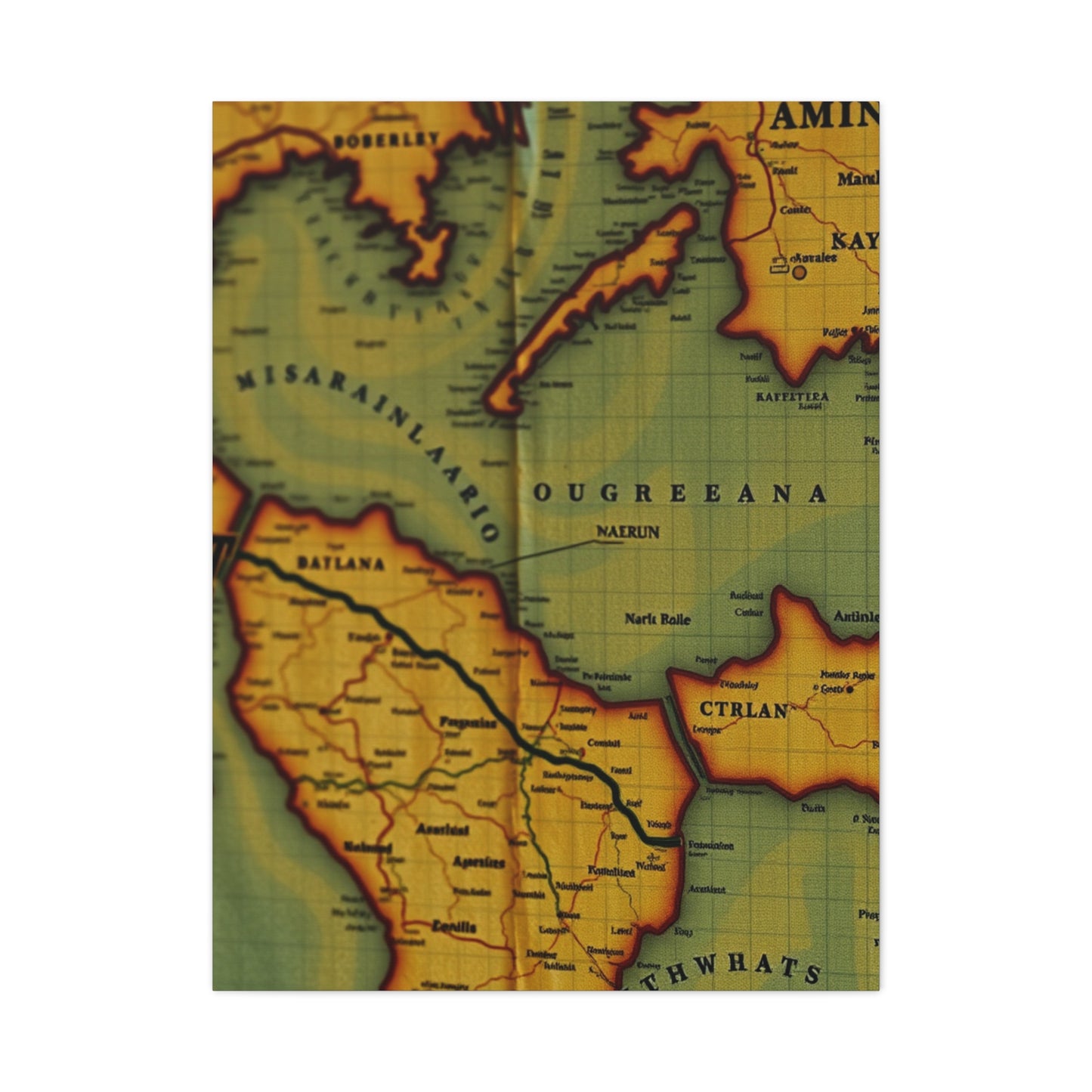 Antique Maps Art Supreme Gallery Wall Art & Canvas Print