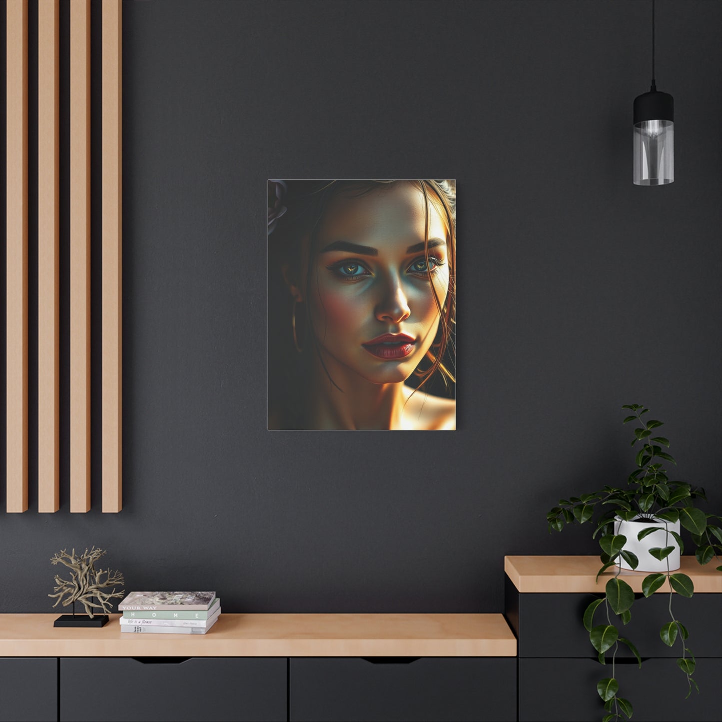 Majestic Maiden Mural Wall Art & Canvas Print