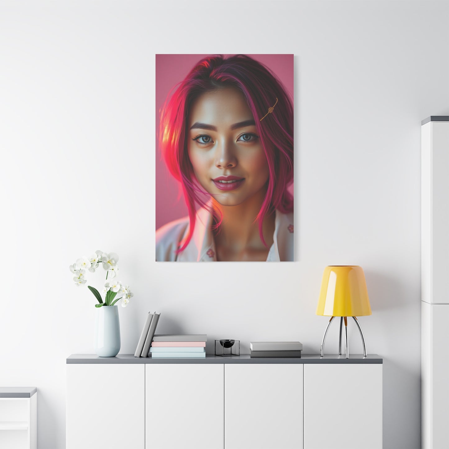Vision Magenta Art Art Wall Art & Canvas Print