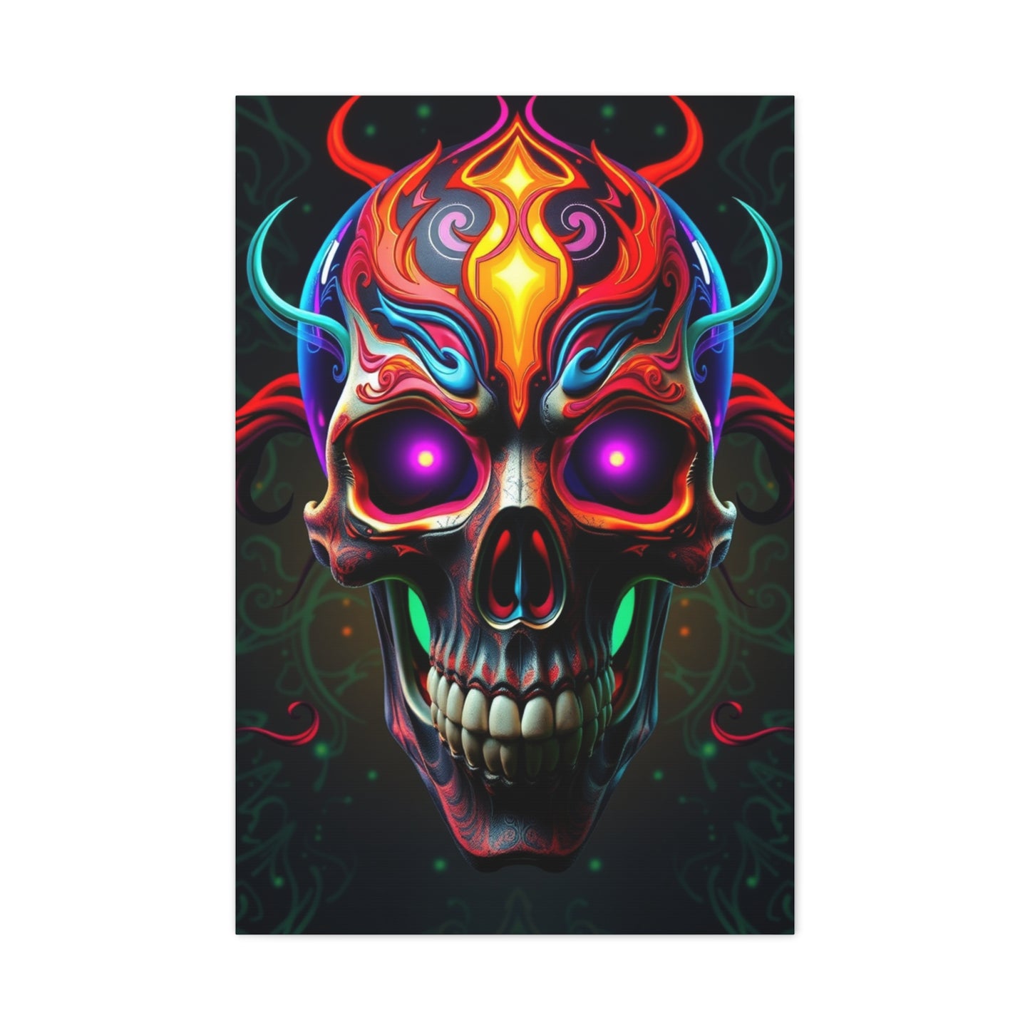Luxury 3D Trippy Skull Art By Ali Gulec Art Collection Wall Art & Canvas Print
