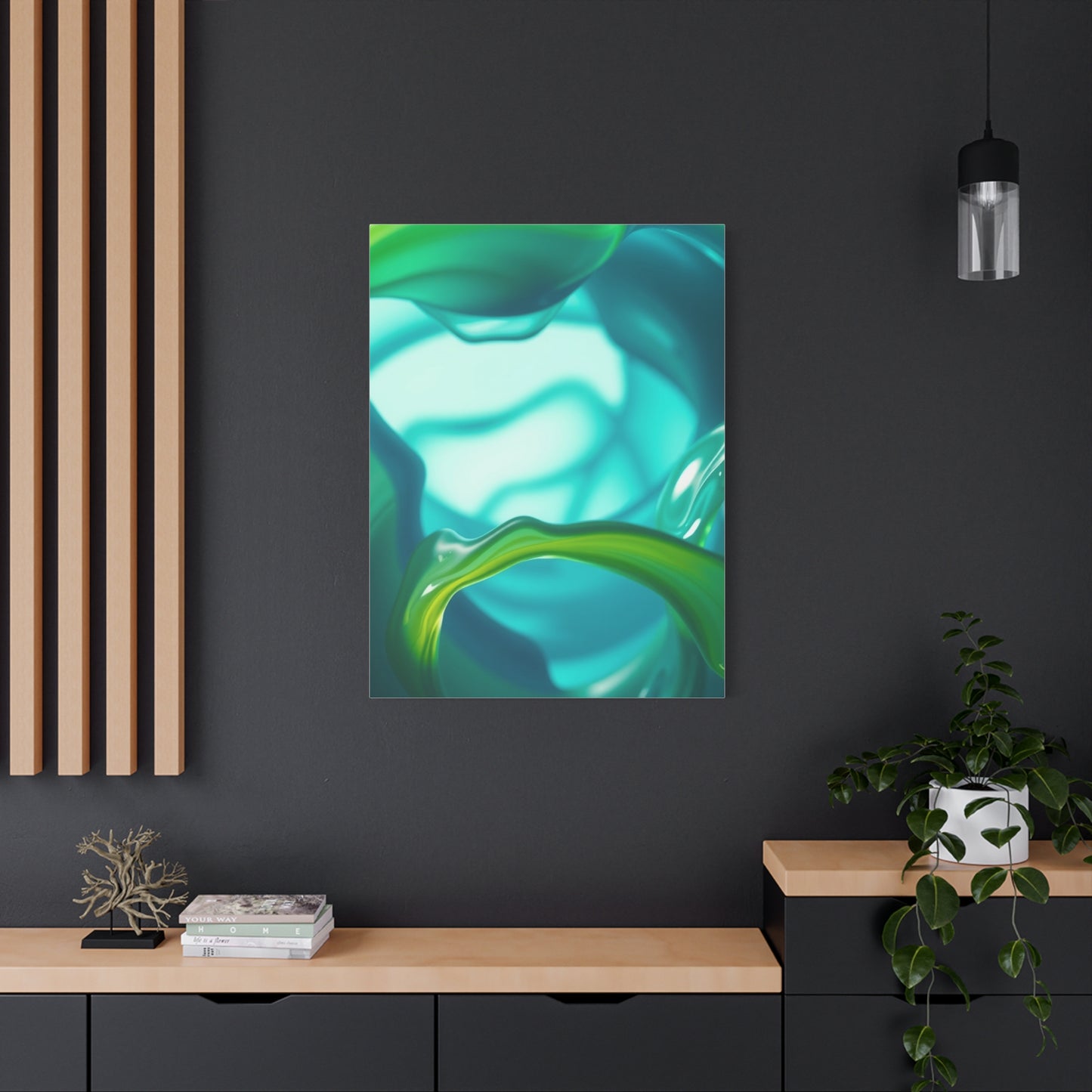Blue & Green Art Luxury Canvas Wall Art & Canvas Print