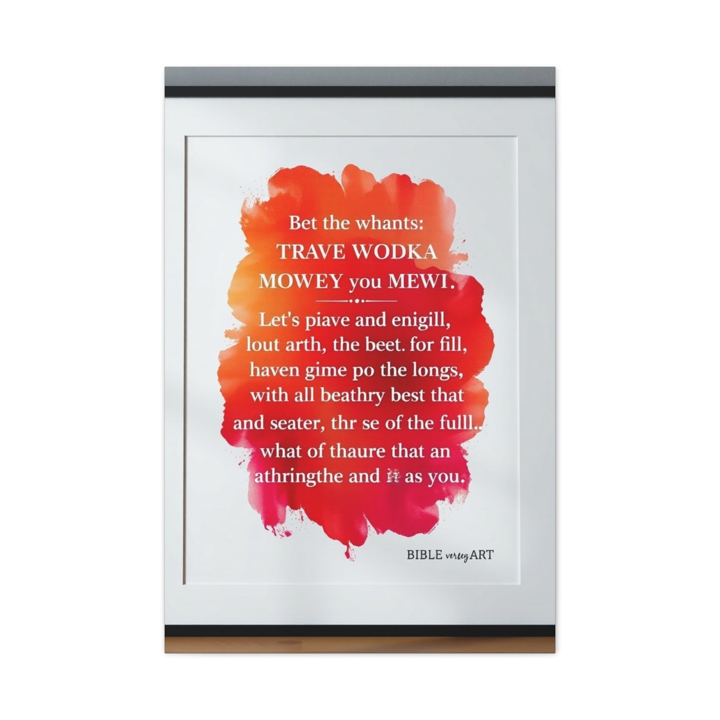 Elite Bible Verse Art Vision Wall Art & Canvas Print