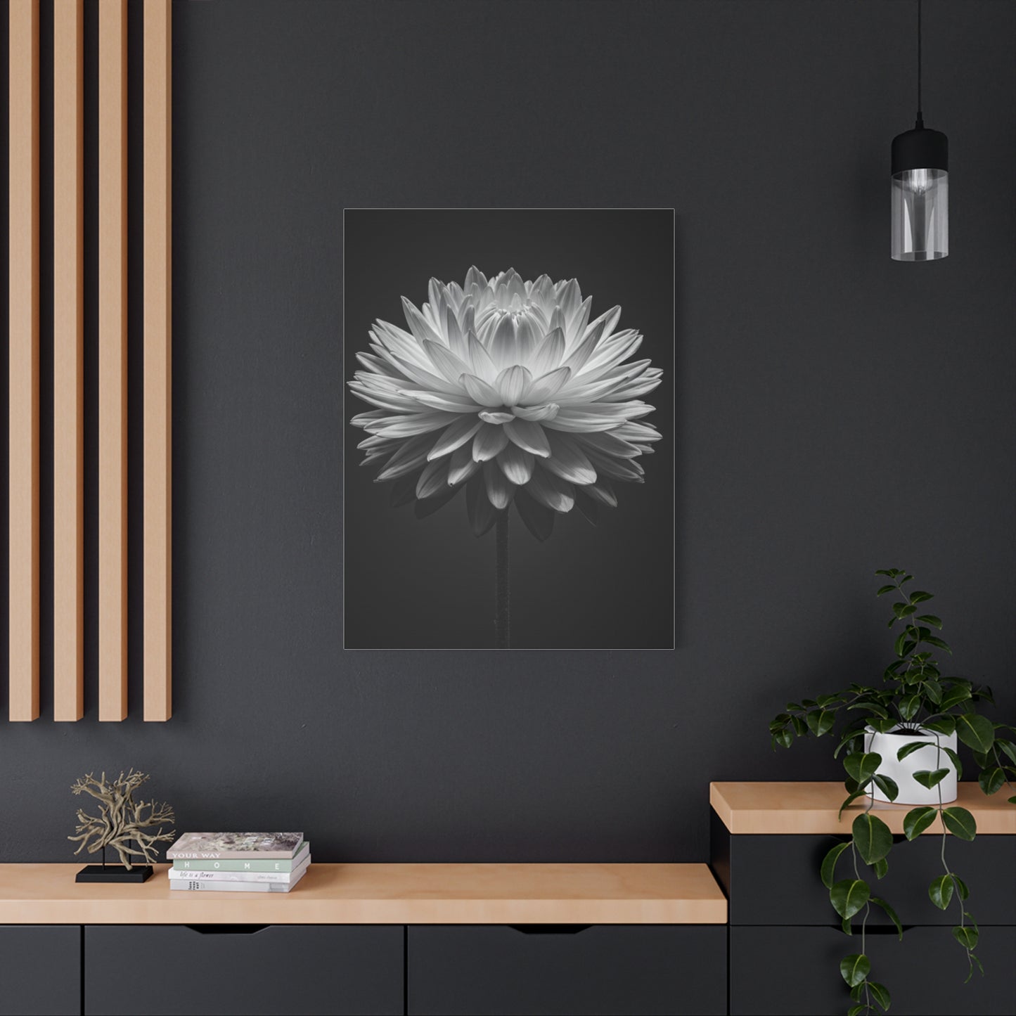 Symmetrical Dahlia Bloom Wall Art & Canvas Prints