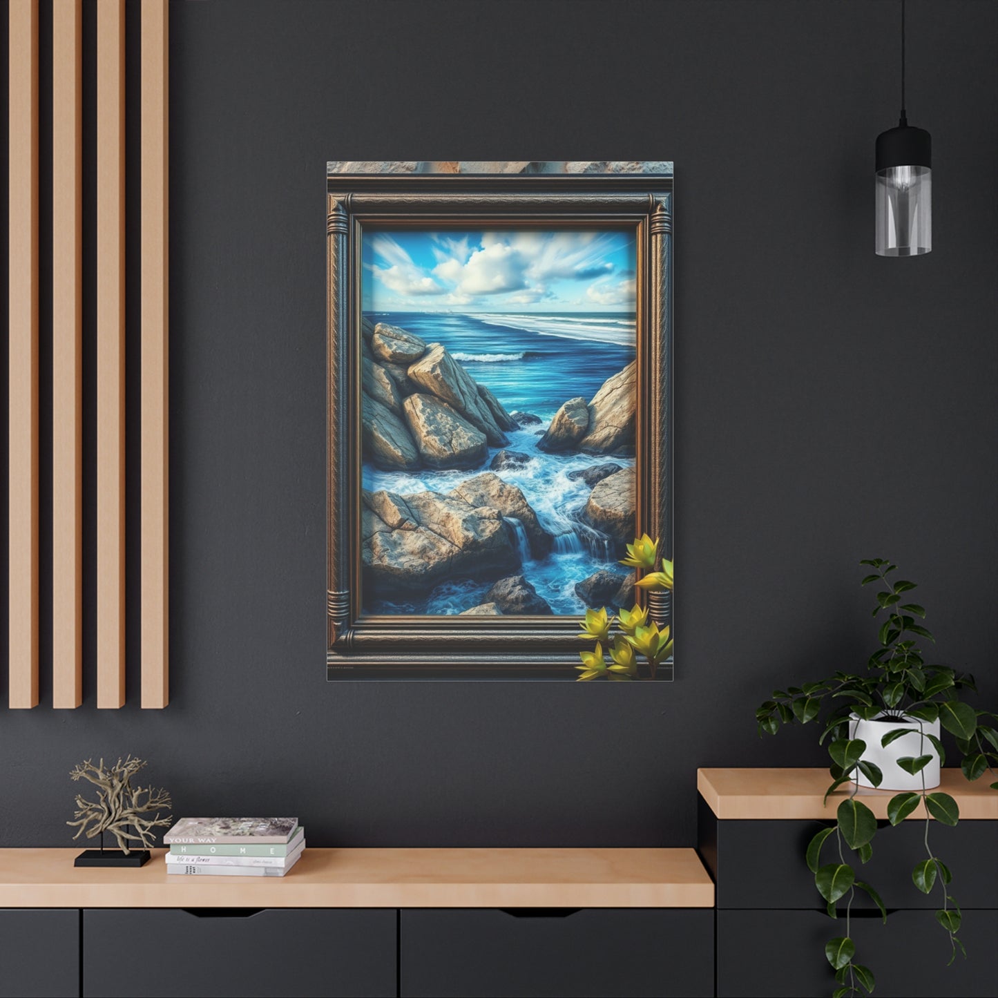 Serene Shoreline Elegance Wall Art & Canvas Print