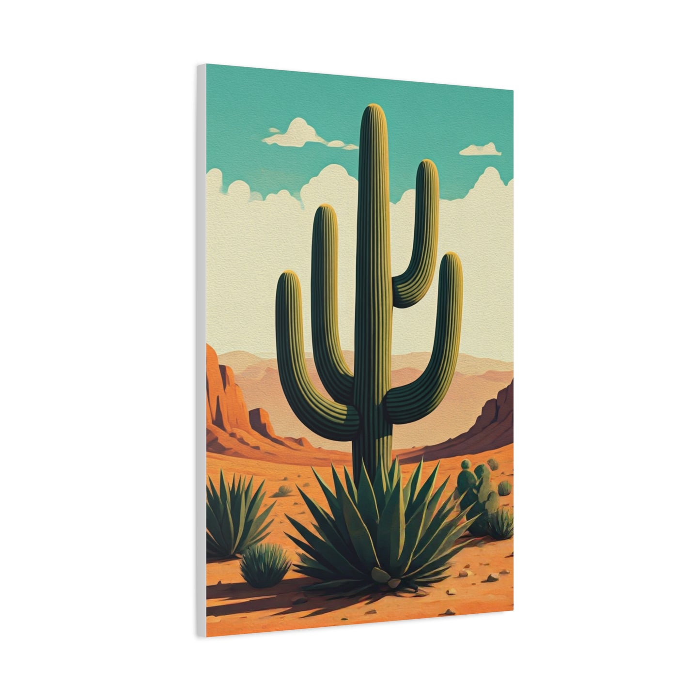 Southwest Saguaro Desert Landscape Wall Art & Canvas Prints