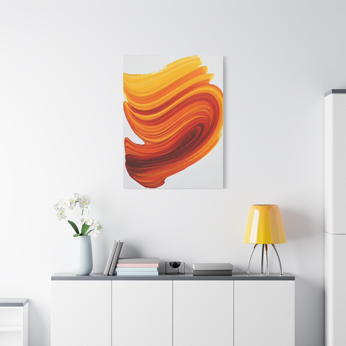 Solar Flame Flow Abstract Wall Art & Canvas Prints