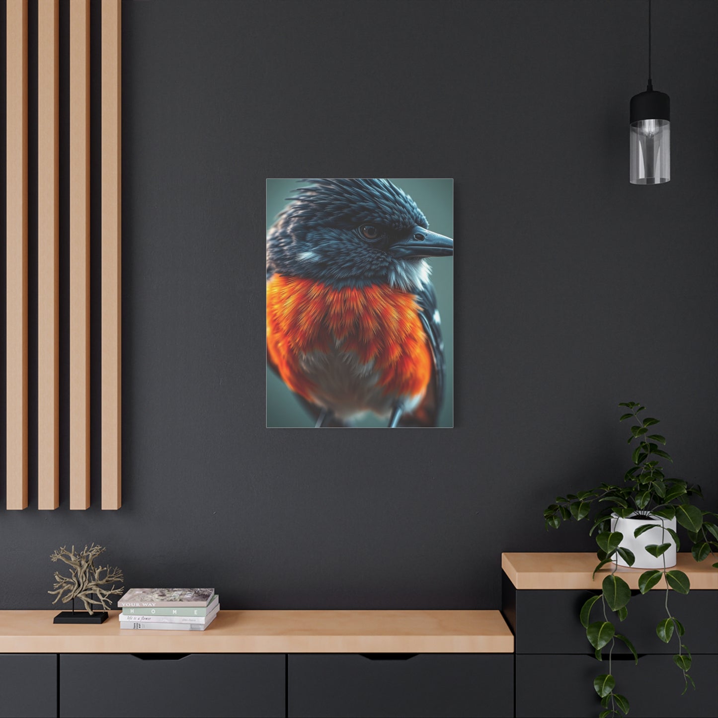 Plumed Elegance Artistry Wall Art & Canvas Print