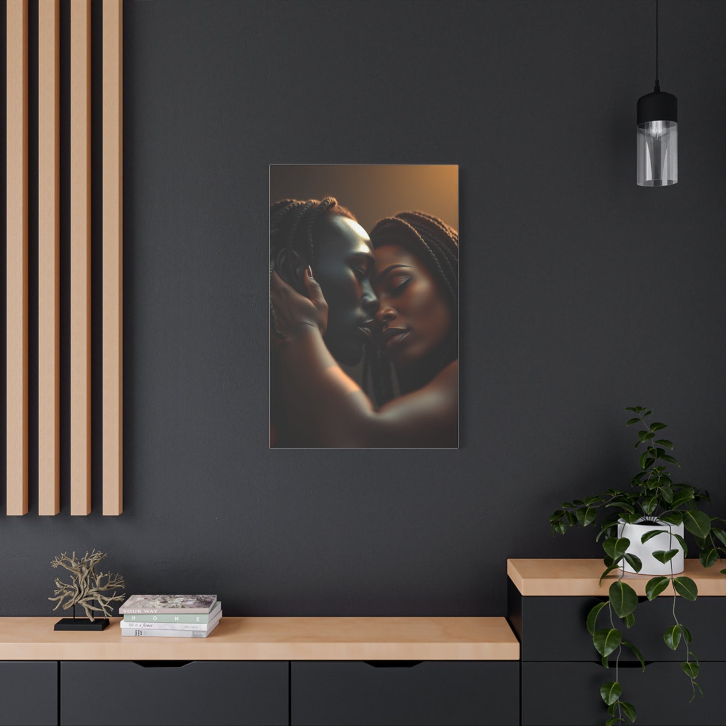 Masterpiece Black Love Art Vision Wall Art & Canvas Print