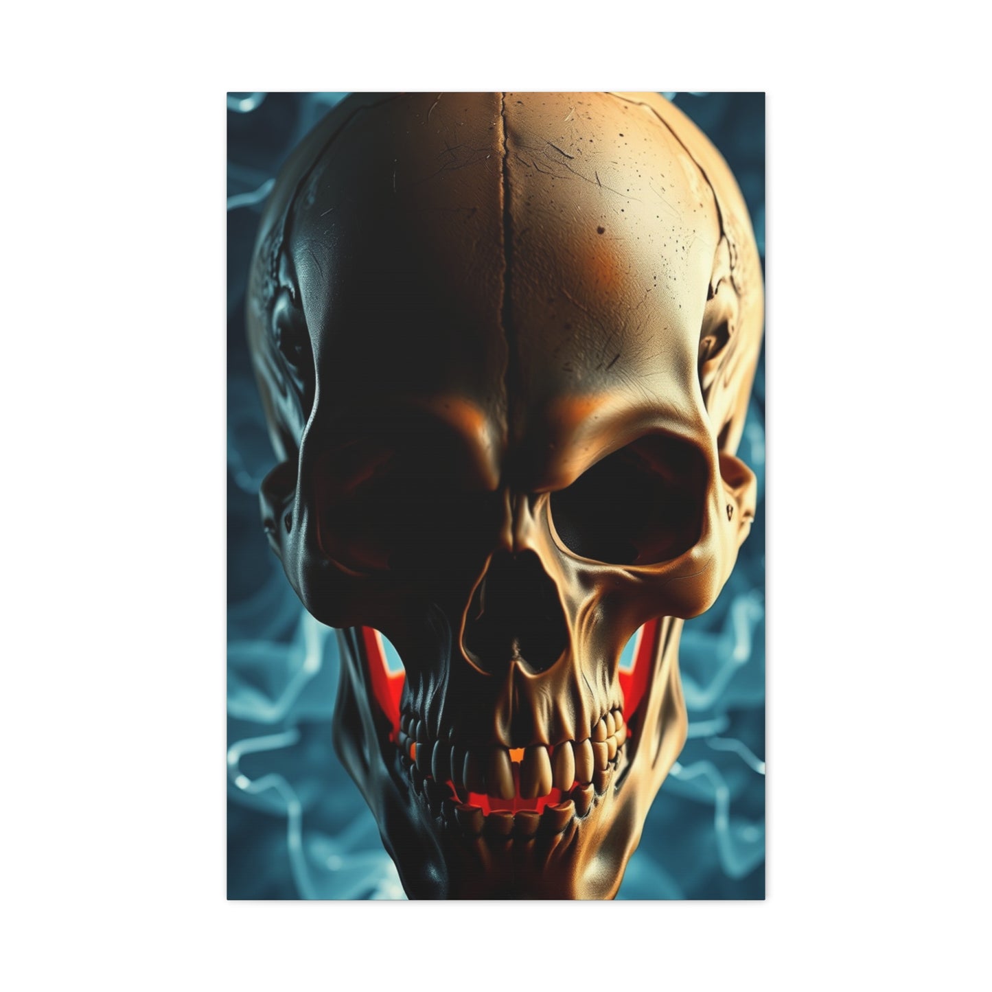 Decadent Skull Impression Wall Art & Canvas Print