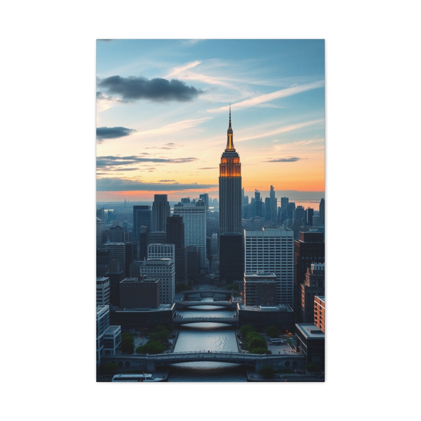 NYC Skyline Art Refined Canvas Wall Art & Canvas Print