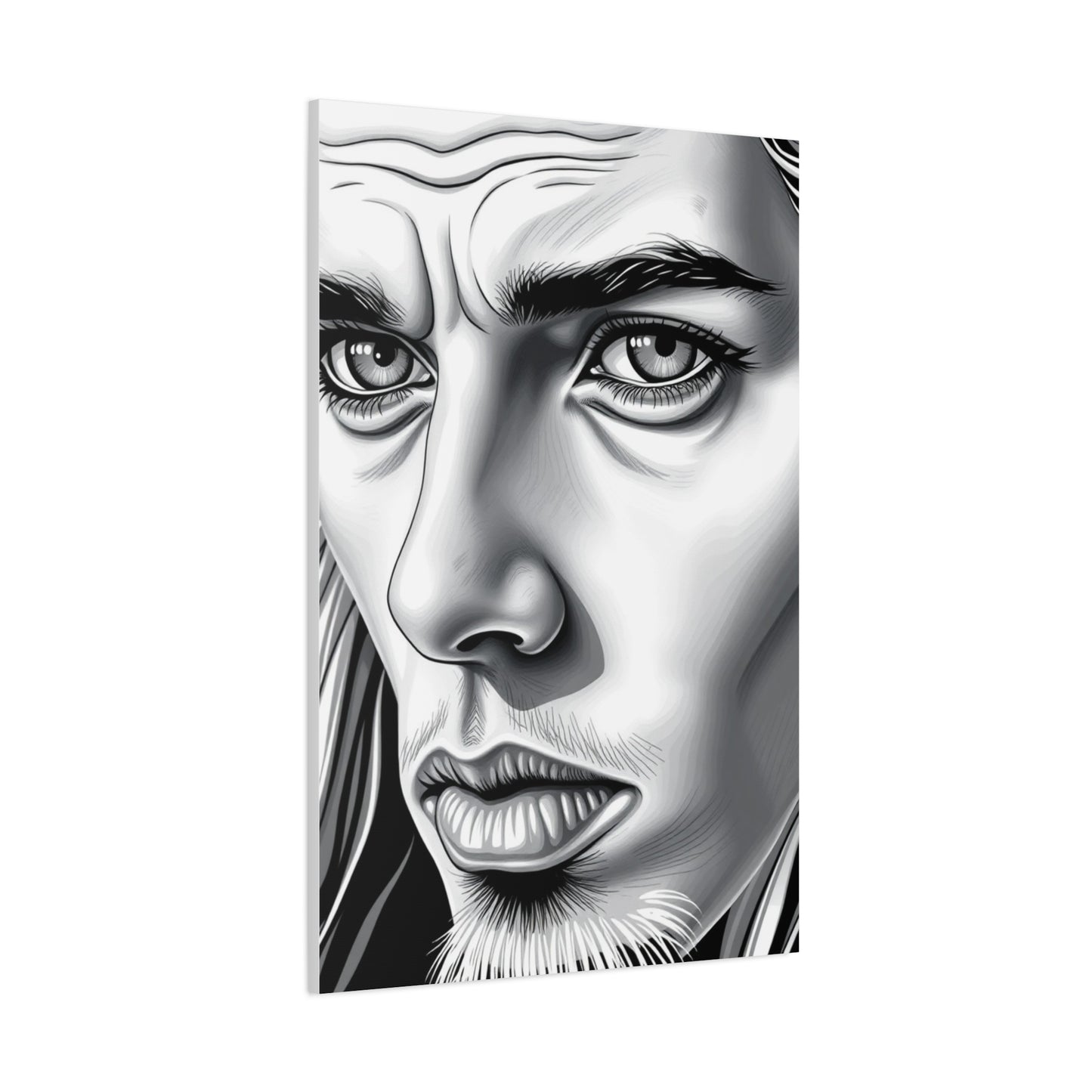 Supreme Black and White Illustrations Art Collection Wall Art & Canvas Print