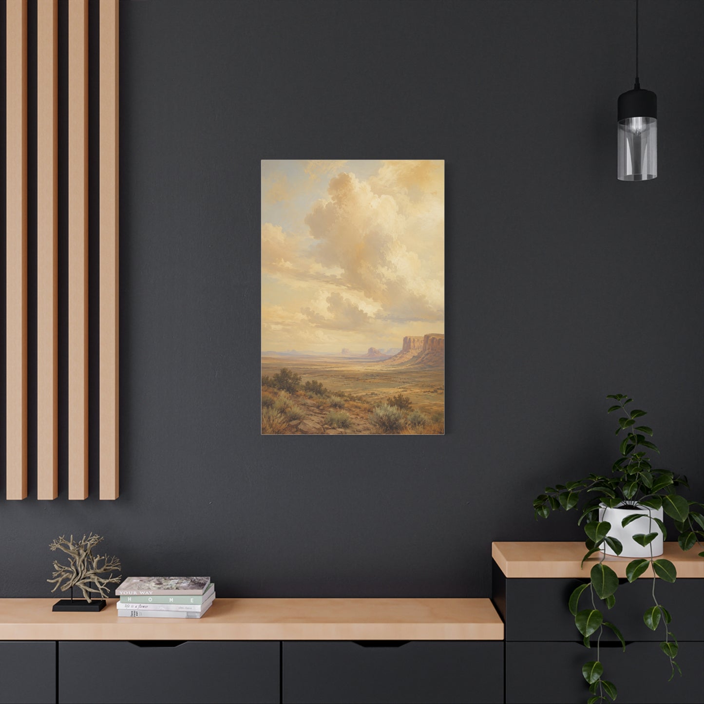 Golden Canyon Vista Western Landscape Wall Art & Canvas Print